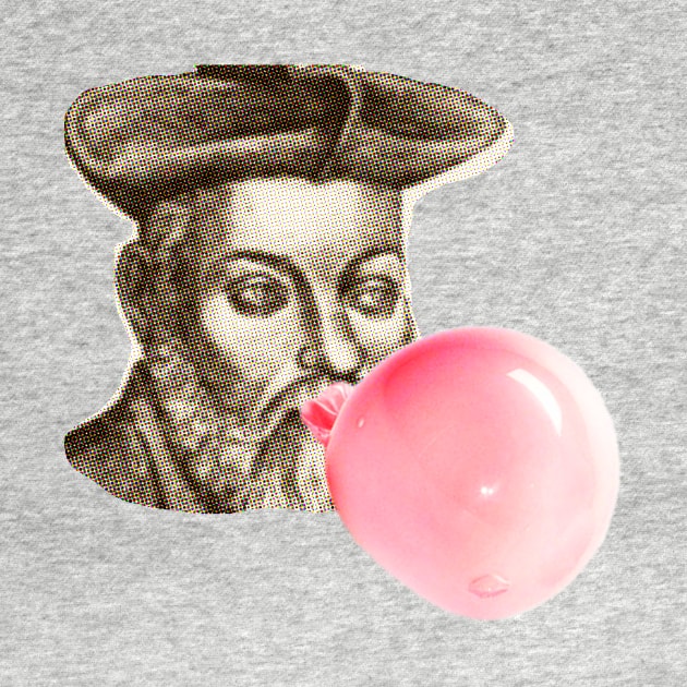 Nostradamus with pink bubble gum by ZOO OFFICIAL